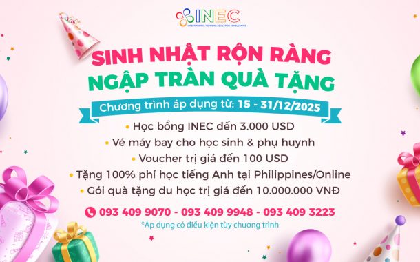 Sinh nhật INEC – 19 năm bền bỉ vì tương lai du học